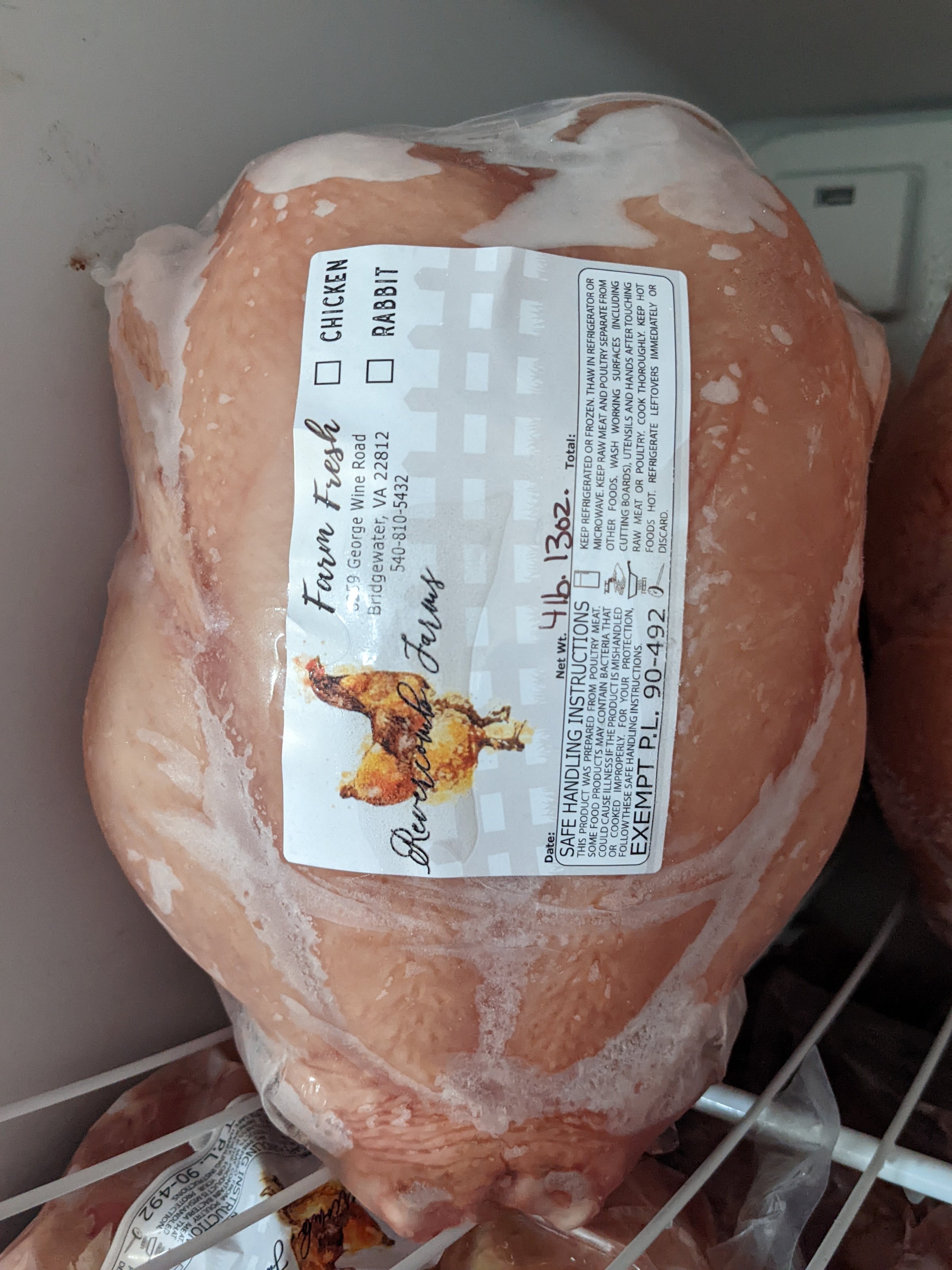 Farm Fresh Whole Chickens